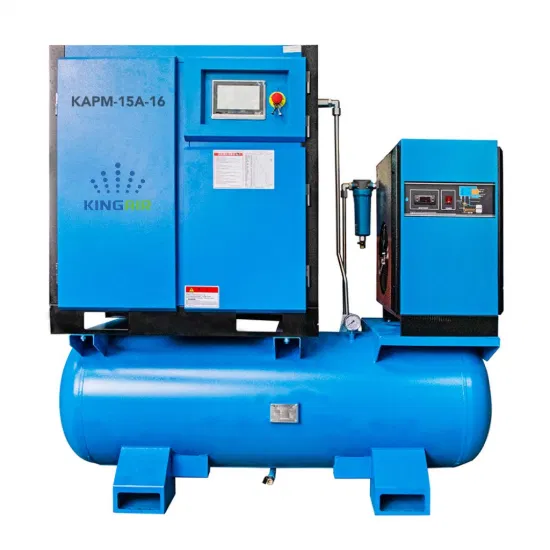 7.5kw, 11kw/15kw/22kw/30kw/37kw/45kw High Pressure Chaep Screw Air Screw Compressor with Tank, Line Filters Laser Cutting